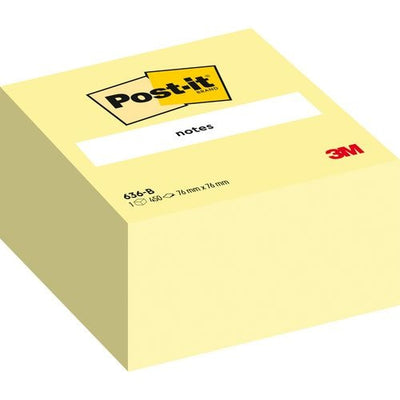 Post-it kleurkubussen 636-b-p 76 x 76 mm geel 450 vel
