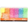 Creativ company soft foam clay neon kleuren, 6x10gr.