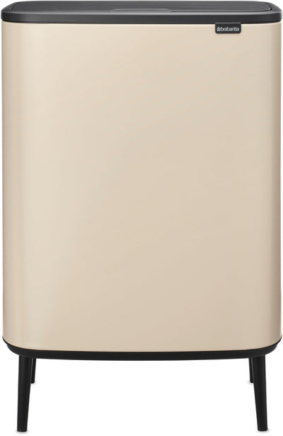 Brabantia bo touch bin hi prullenbak - 60 liter - 1 vak - soft beige