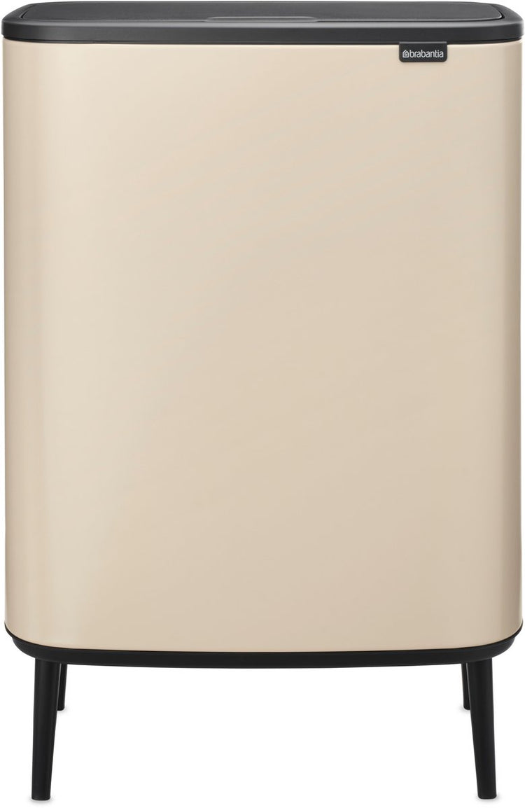 Brabantia bo touch bin hi prullenbak - 60 liter - 1 vak - soft beige