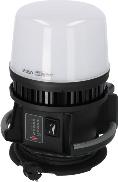Brennenstuhl professional multi battery led 360° hybride bouwlamp 12050 mh (compatibel met 18v batterijen van 10 verschillende fabrikanten, 5m rn kabel, ip54, perfecte all-round verlichting, zonder batterij, engineered in germany)