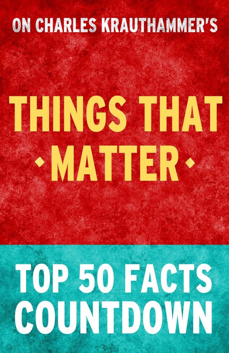 Things that matter - top 50 facts countdown