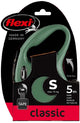 Flexi rollijn classic tape olijfgroen s - lijn - groen - green - tot 15kg