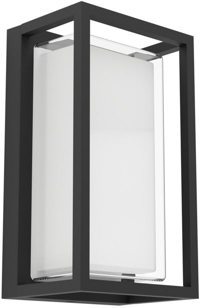 Eglo genovese wandlamp buiten - 24 cm - zwart helder - instelbaar wit licht (warm, neutraal en daglicht)