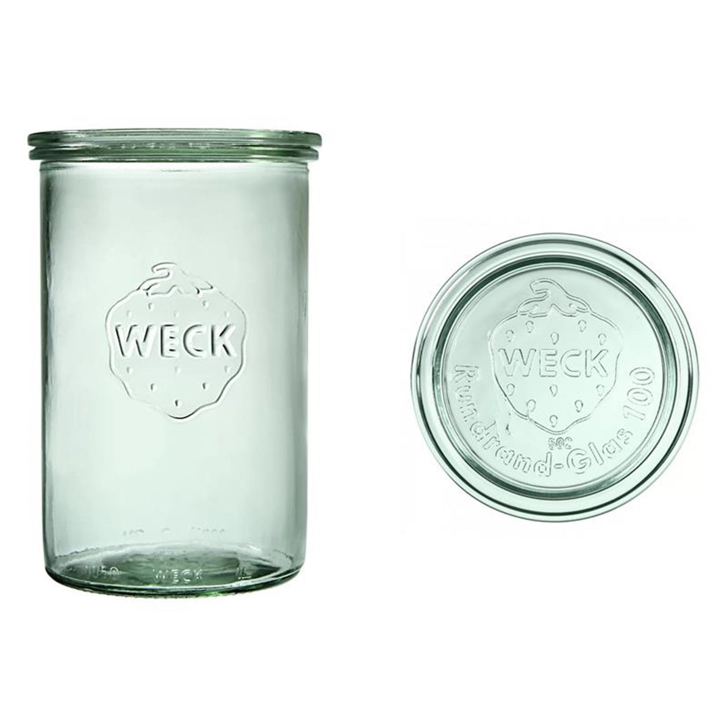 Weck stort glas (1050ml) 1l 6 stuks