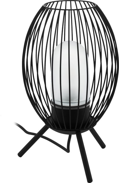 Eglo fusignano tafellamp buiten - e27 - 41 cm - zwart wit
