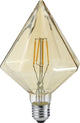 Trio kristall - lichtbronnen - amber - incl. 1x e27 4 w -