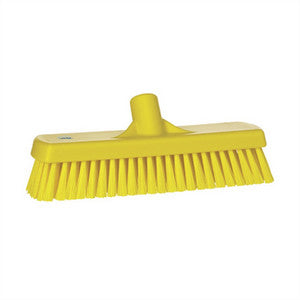 Vikan vloerschrobber hard geel (30cm)