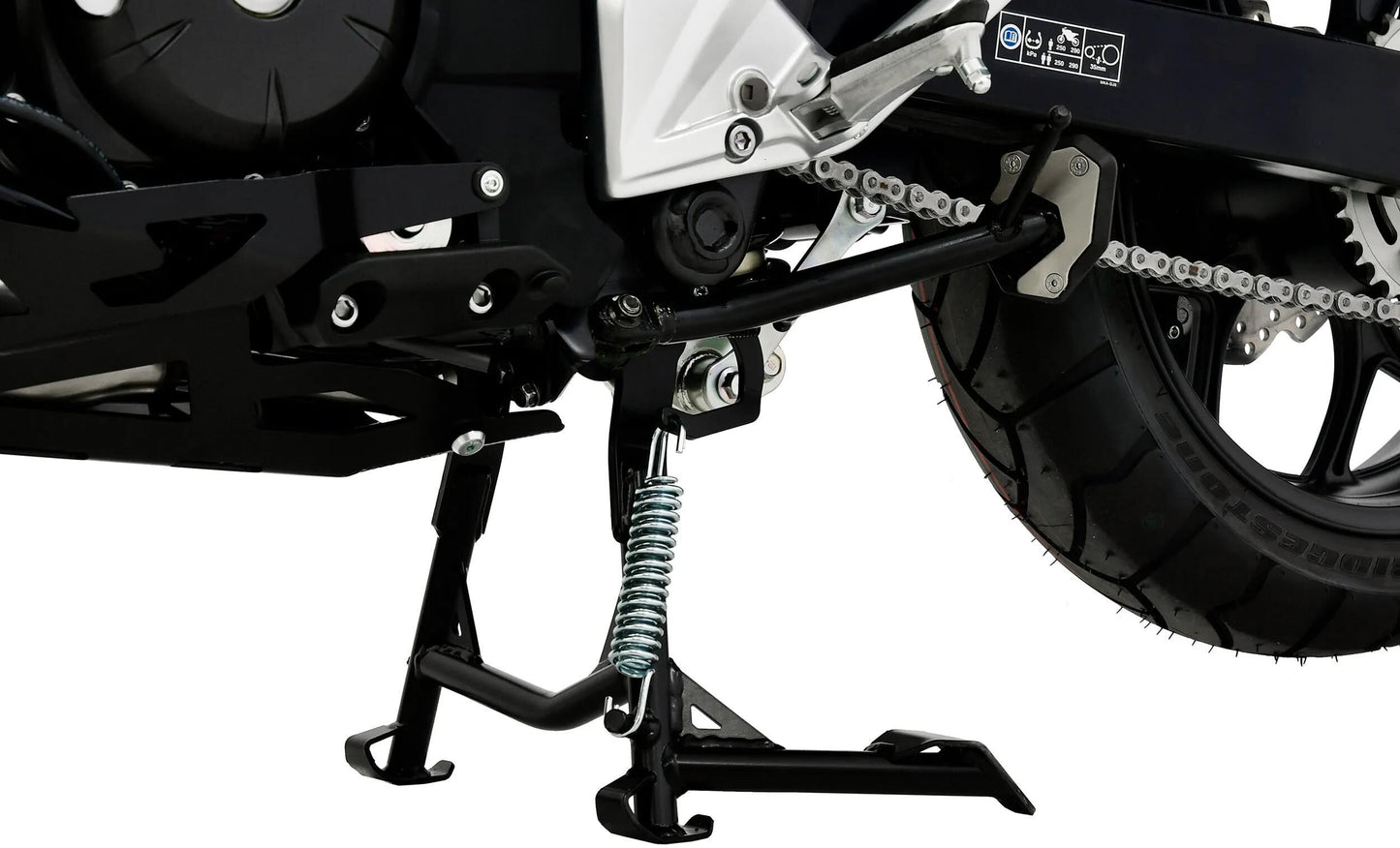 Zieger hoofdstandaard main stand matt black powdered