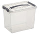 Sunware q-line opbergbox medium 9 liter transparant 30,7x20x22,3cm