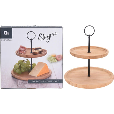Z etagere bamboe 2-laags