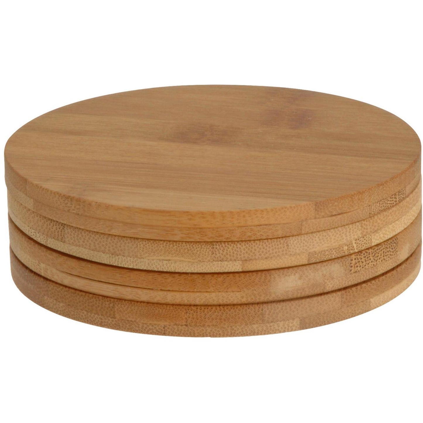 Excellent houseware glazenonderzetterset 4-delig dia.11,5cm bamboe