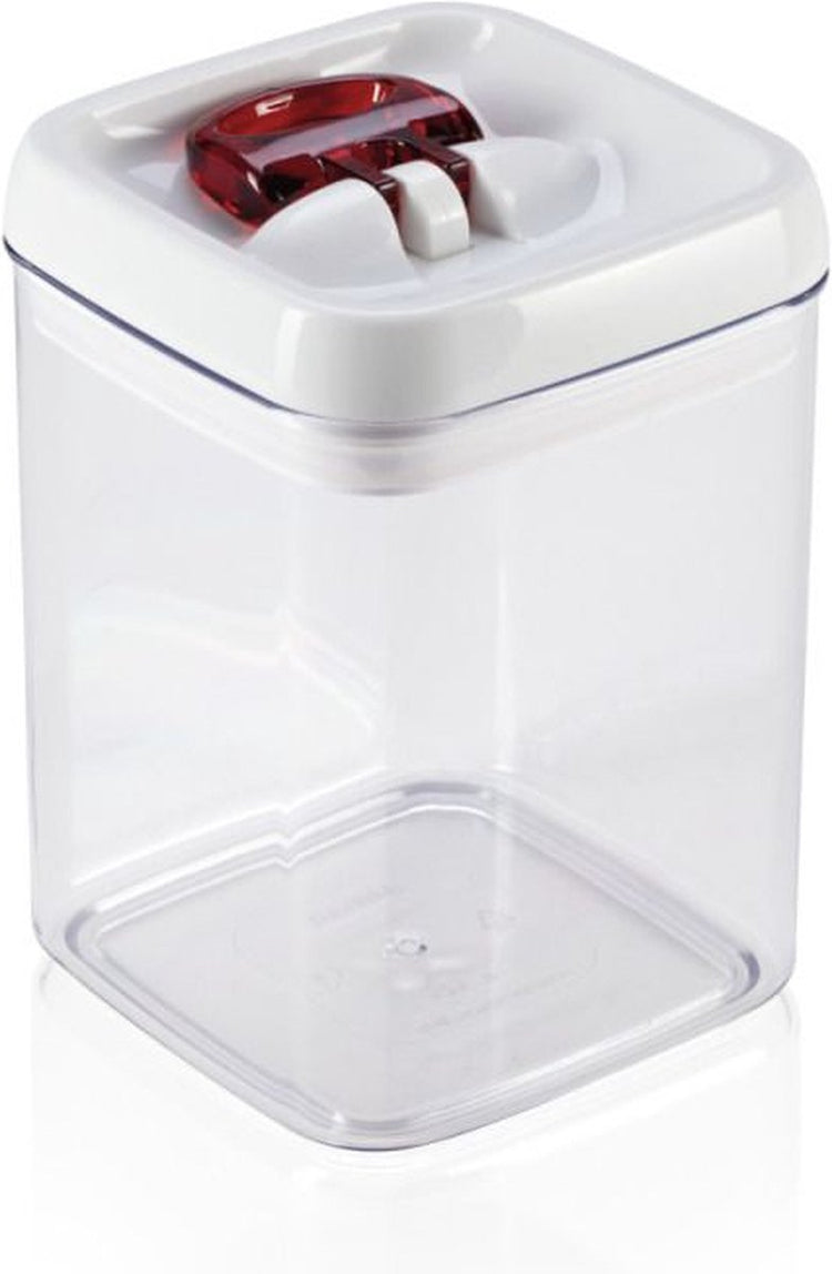 Leifheit fresh easy voorraaddoos - vierkant - 1,6 liter - wit