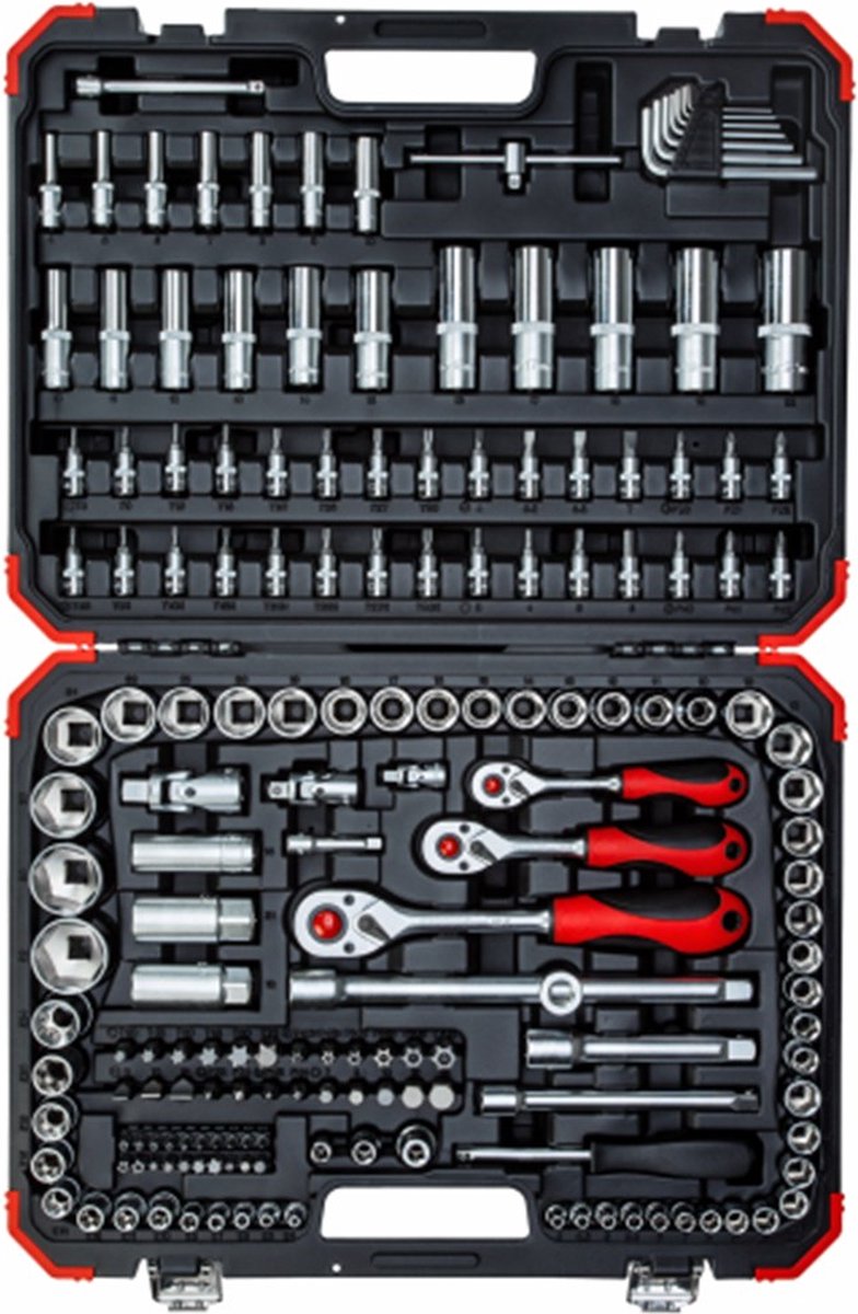 Gedore red r45603172 172-delige dopsleutelset 1 4” + 3 8” + 1 2