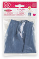 Corolle poppenjeans blauw - kleding voor pop 36cm denim look.