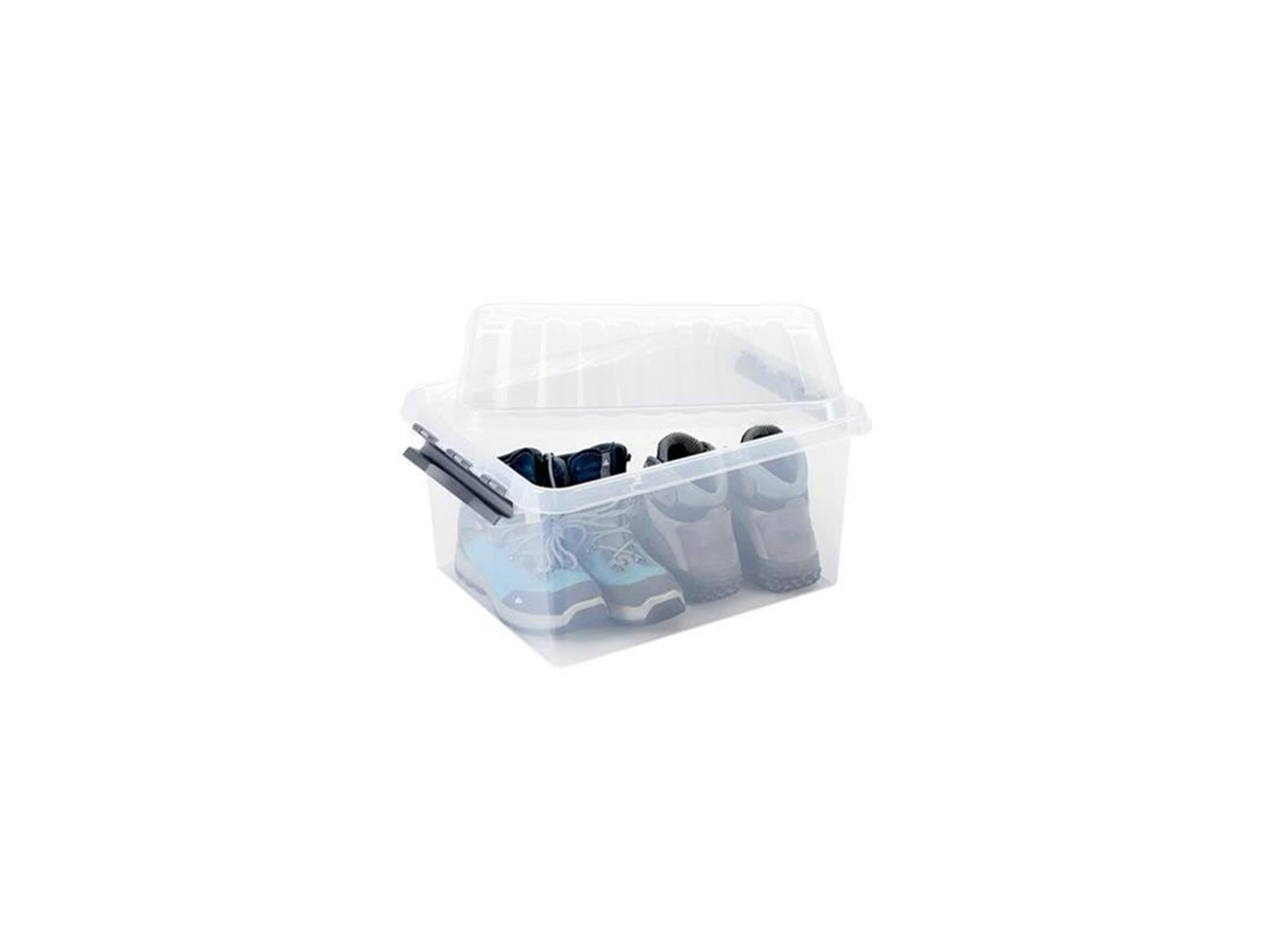 Sunware q-line opbergbox transparant 22 liter 40x30x26cm