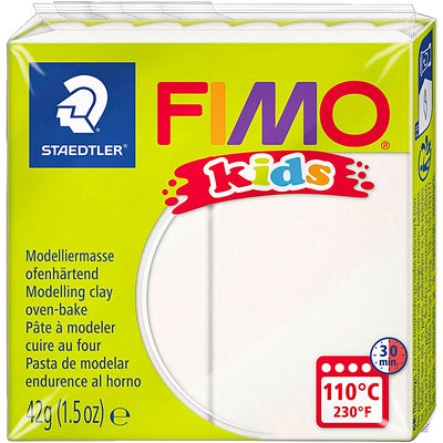 Fimo kids boetseerklei wit, 42gr