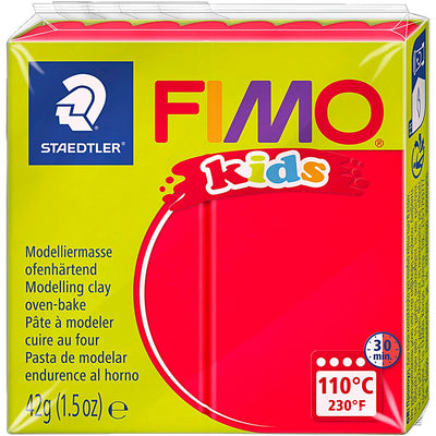 FIMO Kids Boetseerklei Rood, 42gr