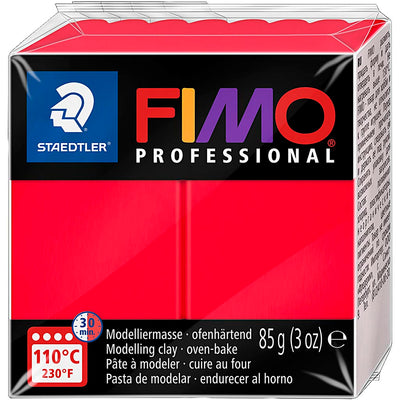 Creativ company fimo professional boetseerklei rood, 85 gram