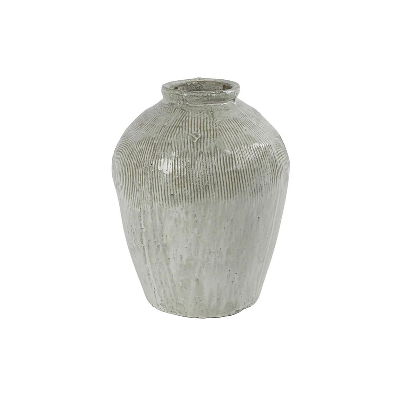 Countryfield vaas gayle wit groen 23,5xh30,5cm