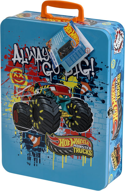 Klein toys - hot wheels monster truck showcase - geschikt voor 8 auto's - meeneemkoffer