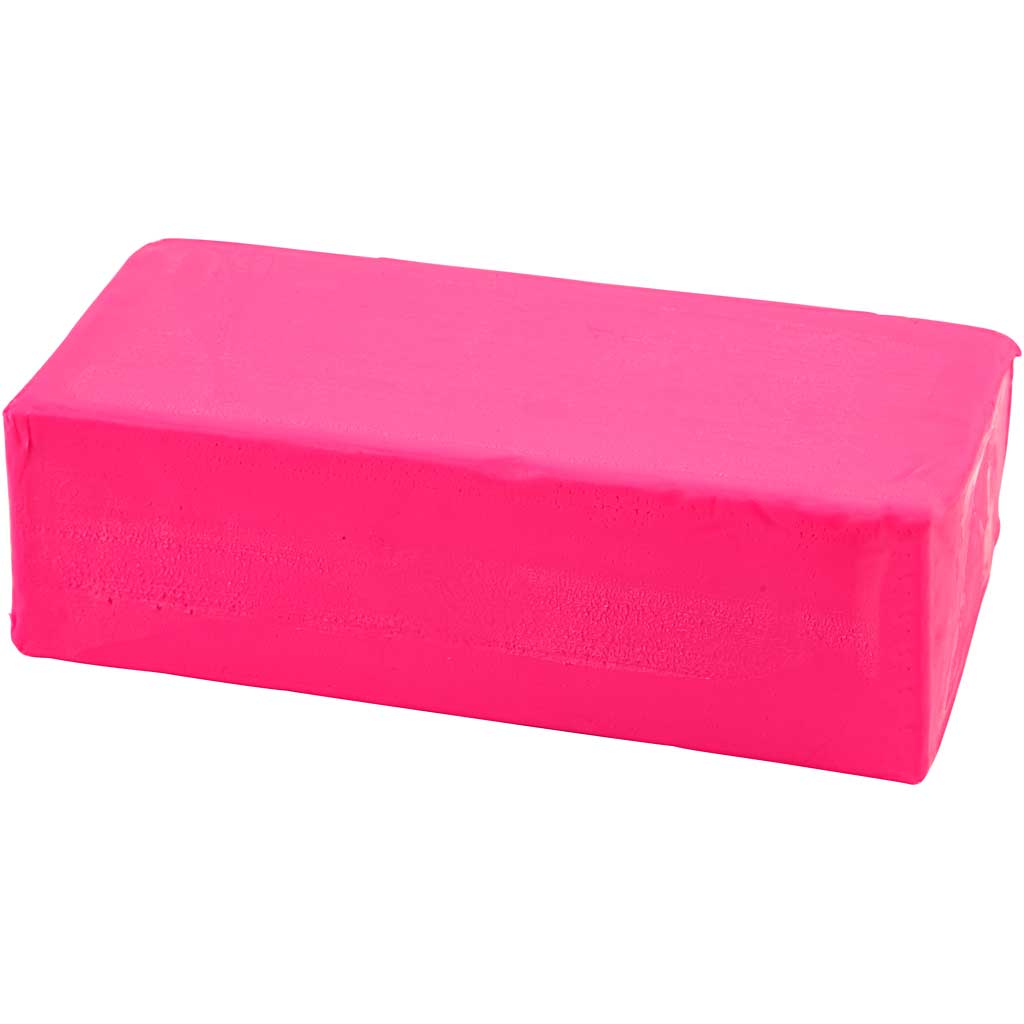 Creativ company zachte klei - neon roze, 500gr.