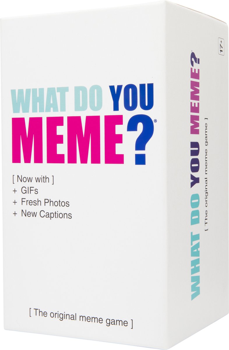 What do you meme ? - hilarisch partyspel voor jongeren volwassenen - vernieuwde versie met gif's - engelstalig kaartspel