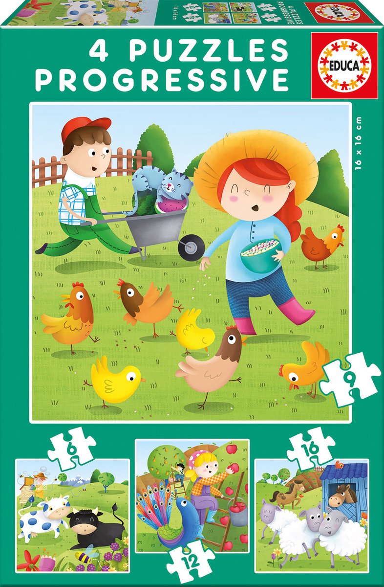 Enesco educa puzzel - 4 progressieve puzzels