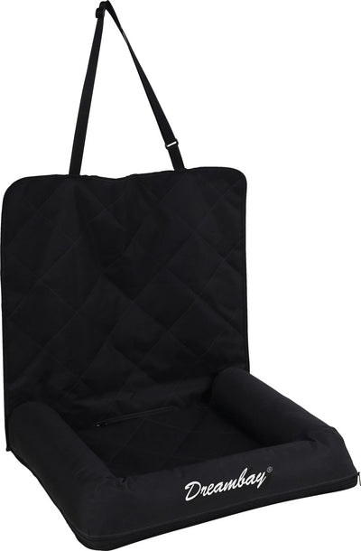 Flamingo autostoel hond – autostoel dreambay zwart – 59x50x58cm – waterafstotend veilig – wasbare hoes