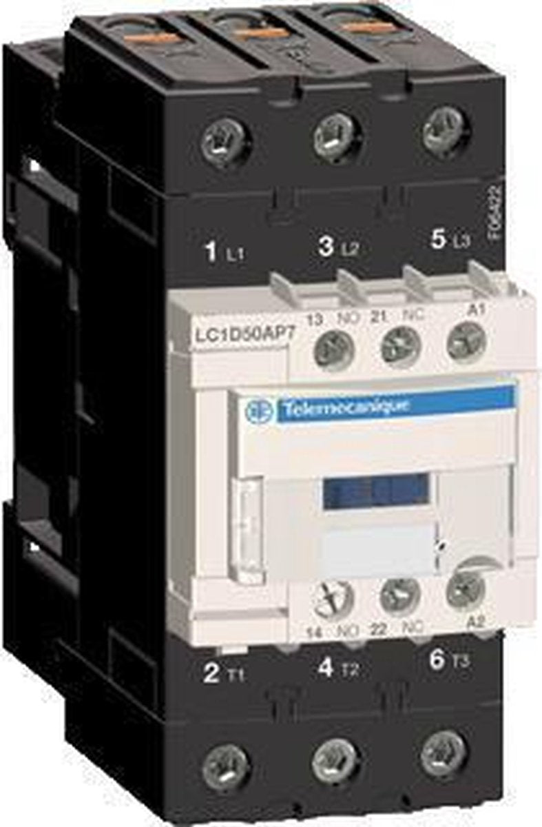 Schneider electric telemecanique magneetschakelaar 3p ac3 50a lc1d50ap7