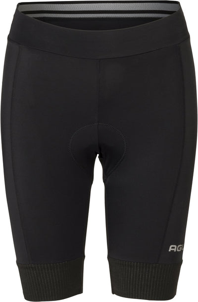 Agu essential - dames fietsbroek - wielrenbroek - zwart - core pad zeem - flatlock naden - reflecterende details - elastische tailleband - xxl