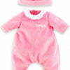 Corolle mon grand poupon pyjama met muts roze babypop 36 cm
