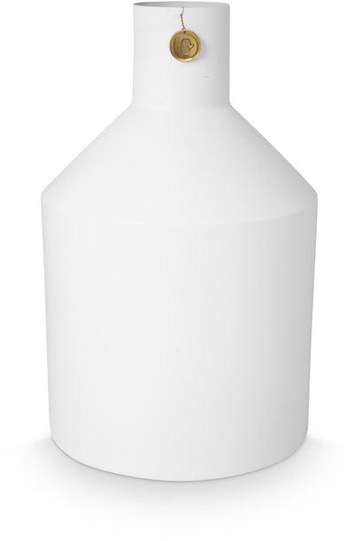 Vtwonen - basic - vaas - off white - metaal - 24x38cm
