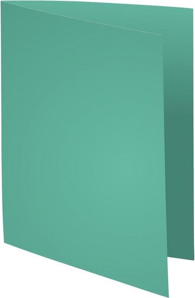 Exacompta super 160 - pak van 100 dossiermappen 160g m2- 24x32 cm voor a4. - lichtgroen - 340004e