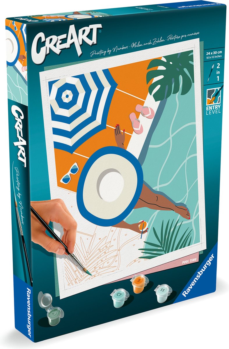 Ravensburger creart schilderen op nummer - zwembad