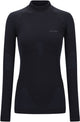 Falke warm turtleneck sneldrogend functioneel functioneel shirt met lange mouwen dames zwart - maat s