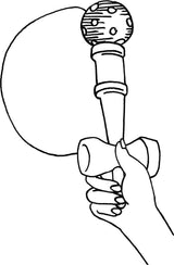 Goki kendama rood. 17 cm. 4+ - afbeelding 1