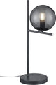 Trio pure - tafellamp - antraciet - excl. 1x e14 28w - rookkleurig glas