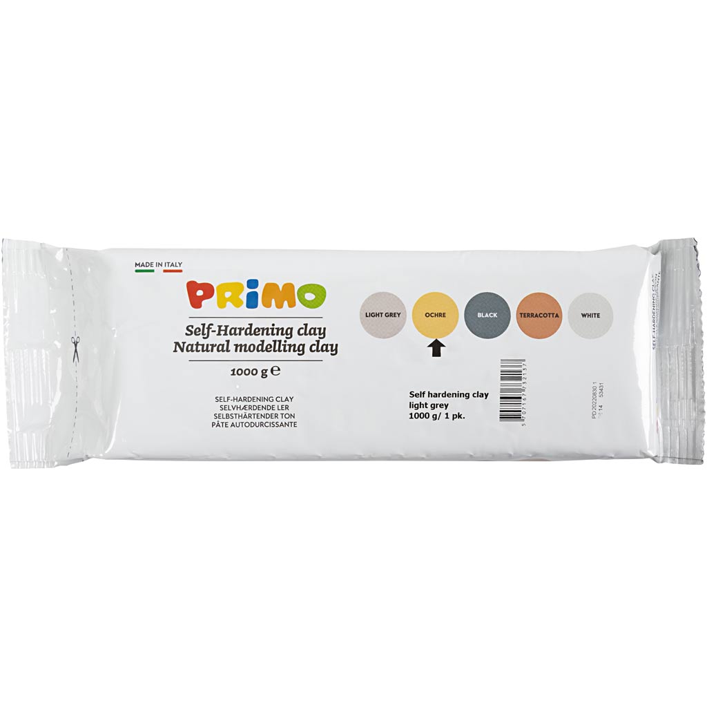 Creativ company zelfhardende klei, currykleur, 1000 gr