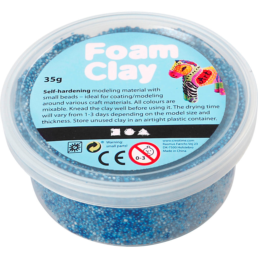 Foam clay - blauw, 35gr.