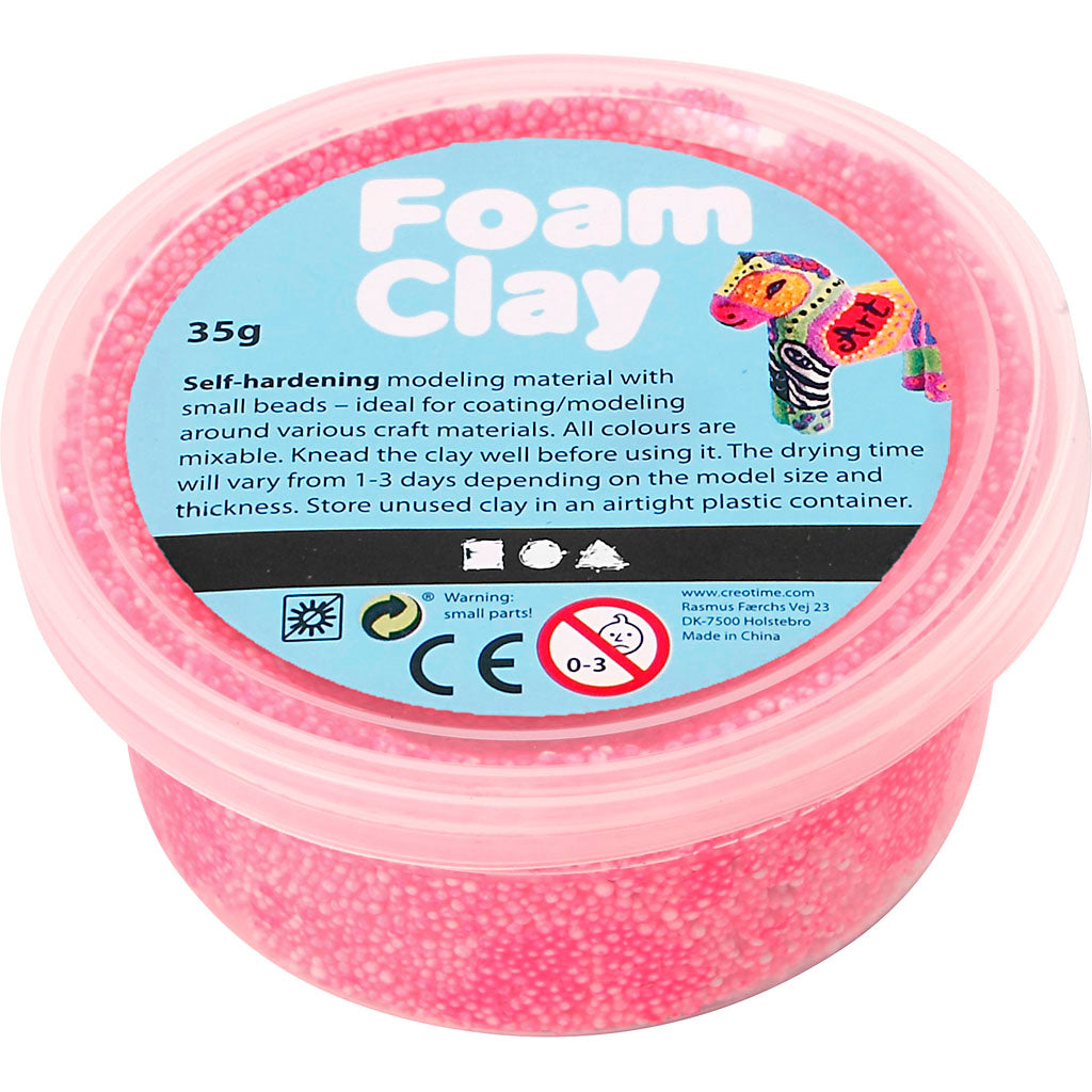 Foam clay - neon roze, 35gr.