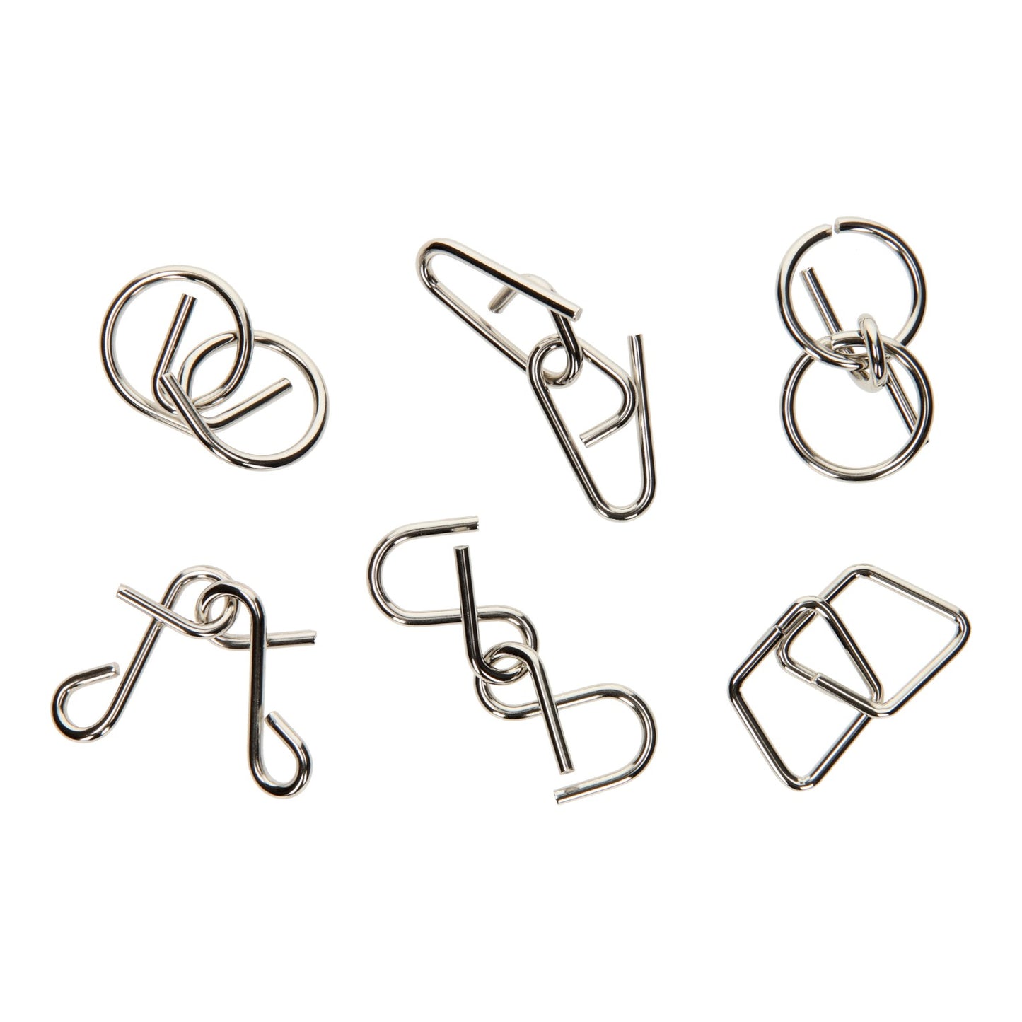 Metalen mini breinpuzzel