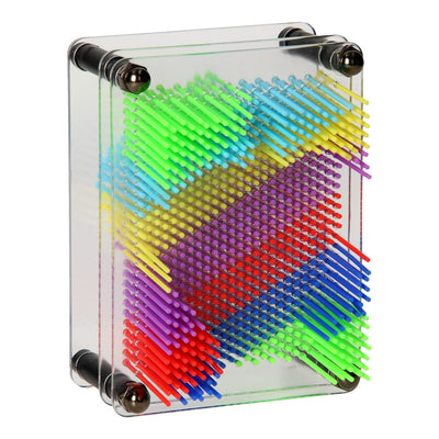 Spijkerkunst regenboog