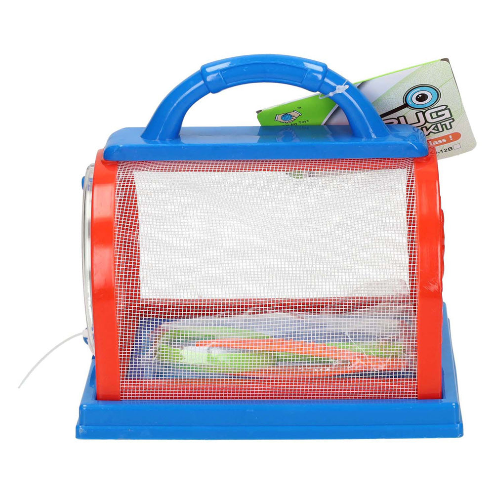 Lobbes speelgoed bv insecten observatiekast rood blauw, 3dlg.