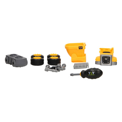 Werkvoertuig in opbergkoffer - geel