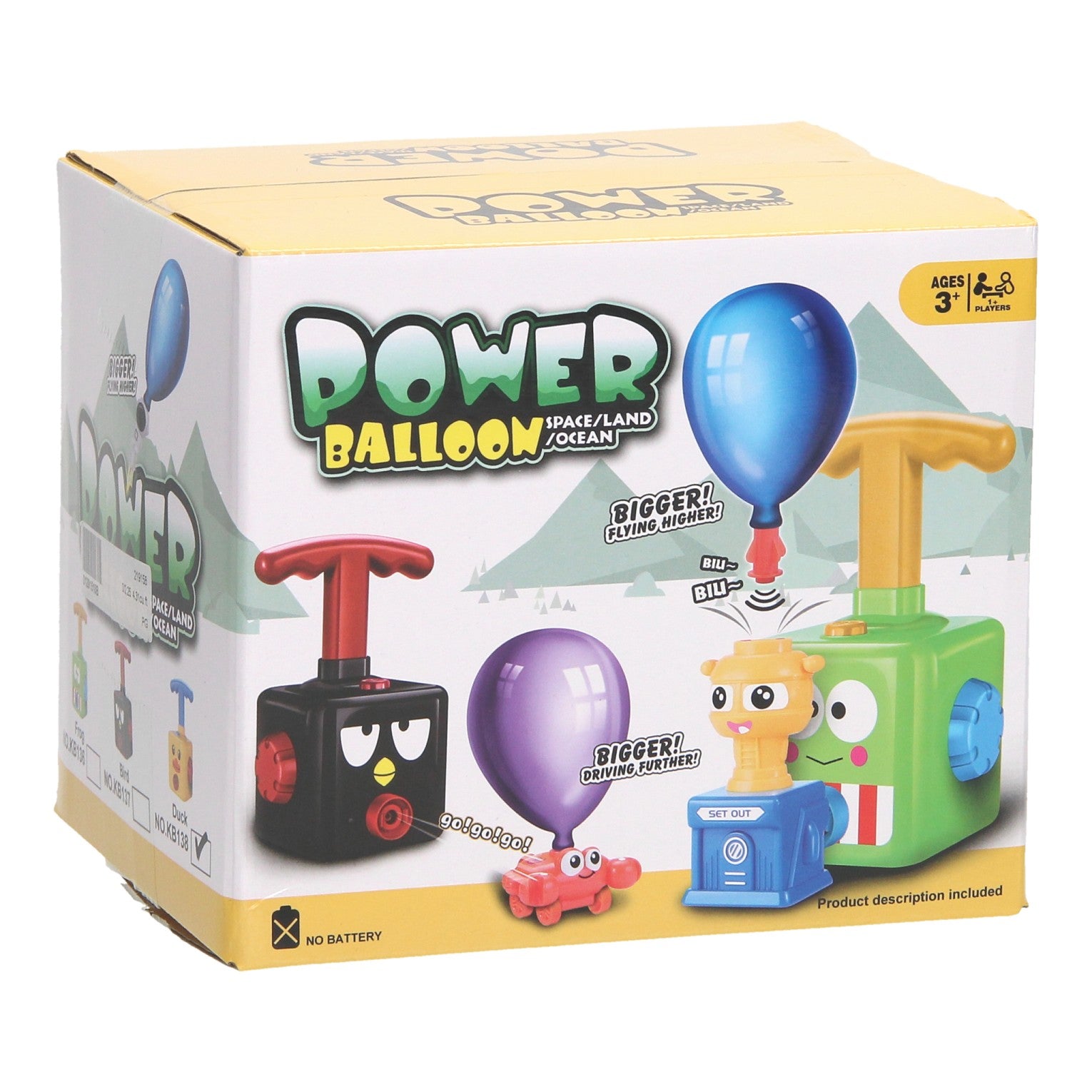 Ballon power auto's speelset