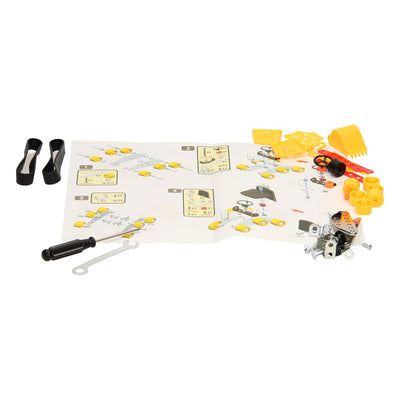 Constructieset mini graver rupsbanden, 93dlg.