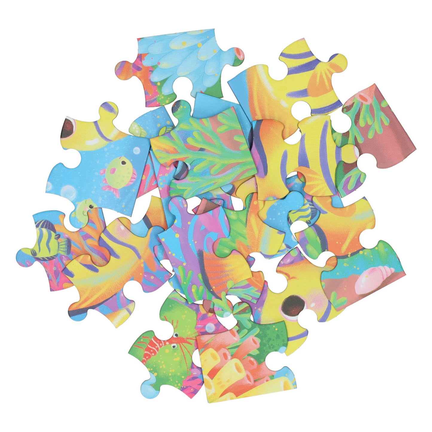 Mini puzzel onderwaterwereld, 20st.