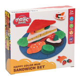 Lobbes kleiset eten sandwich - 4 kleuren klei - afbeelding 1