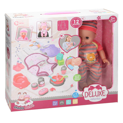 Lobbes speelgoed bv deluxe poppenset buikdraagtas